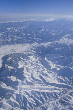 The Hindu Kush, which stretches from central Afghanistan into northern Pakistan, seen from a plane.