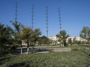 Soviet era antennas in the town of Kurchatov, named after the nuclear physicist and 'father of the Soviet atomic bomb', Igor Kurchatov. The secret city was the military-scientific nerve centre of the...