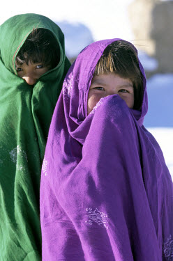 Hazara girls near Bamiyan.