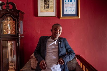 Anele Dyasi, 23, photographed at the Cape Town College of Magic. Dyasi, who comes from one of Cape Town's poorest townships, says his life has been transformed by magic. Once a student at the school,...