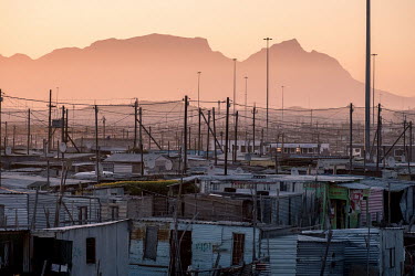 Shacks in the township of Khayelitsha, in Cape Town. More than a quarter of a century after the end of apartheid, Cape Town remains highly segregated, and in townships like Khayelitsha, poverty and un...