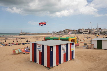 The beach at Margate, a traditional British seaside resort that included the English painter JMW Turner as one of its visitors. The Turner Contemporary art museum, named after him, was opened in Marga...
