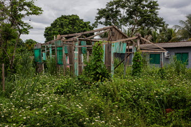 Abandoned houses in the quilombola (founded by escaped slaves) community of Forte Principe da Beira in Rondonia.