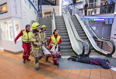 Norwegian emergency services training on their response to an active shooter, hostage or other violent situation.  Police, fire brigade and ambulance personnel have changed their approach and now atte...