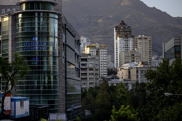High rise buildings in affluent northern Tehran.