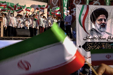 An election rally in Palestine Square for Ebrahim Raisi, was elected president of Iran in a vote held on 18 June 2021.