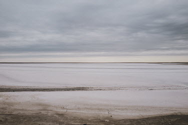 A dry landscape close to Aralsk, on the northern edge of what used to be the Aral Sea. The drying up of the Aral Sea had a huge environmental and social impact on the region, caused by the large-scale...