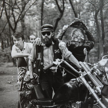 The Night Wolves, a Moscow motorcycle gang which in later years would become a vocal supporter of Putin's revival of Russian nationalism.From the series 'Russian Portraits', photos and interviews with...