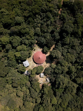 An aerial view of Robit Bahita Church.