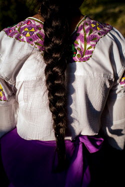 The braid of Lourdes Molina, a 29 year old Karanki indigenous woman. As part of the mythology of this community the braid holds the sadness of women. It should be liberated in a place where wind runs...