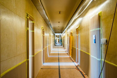 A corridor of the Palais des Nations, the United Nations Office at Geneva, which is being overhauled as part of an $800 million renovaton and construction project.