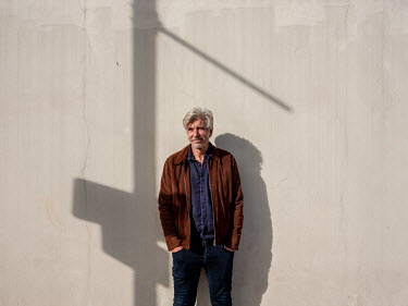 Norwegian author Karl Ove Knausgard photographed in South London.
