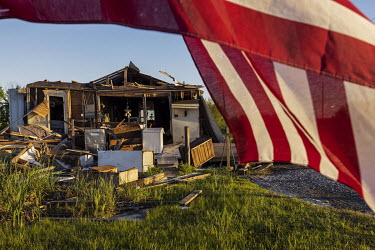 Destroyed houses on the Island of Jean Charles, an indigenous community located on the coast of Louisiana, which was severely impacted by the passage of Hurricane Ida in 2021. In recent years, the are...
