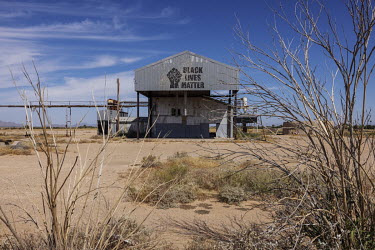 Abandoned farm facilities in the rural area of Casa Grande on the outskirts of Phoenix. The severe drought that has hit this region has created a dispute between urban residents and farmers for water.