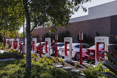 Tesla's charging station in San Jose, California.