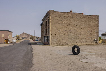 Deserted street in the mining town of Goldfield in Nevada. The climate crisis has become a key factor in the emptying of the US countryside.