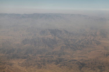 An aerial view of central Afghanistan.