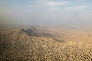 An aerial view of Kabul.