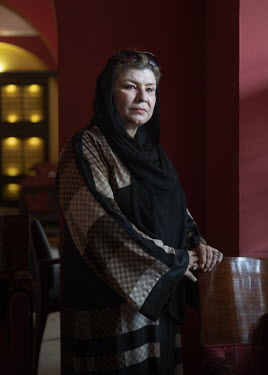 Afghan singer Farishta at the Serena Hotel. She says her future has been cast into doubt with the arrival of the Taliban. She is fearful of never being able to sing again and worries because she suppo...