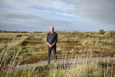John Greasley, a member of the West Cumbria Mining organisation, on the site of controversial planned new coal mine. West Cumbria Mining hopes to mine up to 2.78 million tonnes of coal per year, produ...