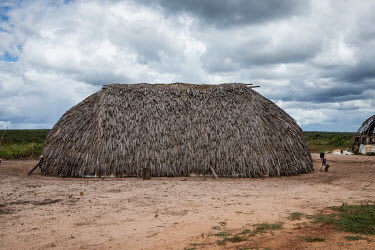 A hati, a traditional house of the Haliti Paresi people, in a village in Figueiras Indigenous Land.