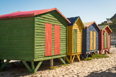 Beach huts at Cape Town beach.