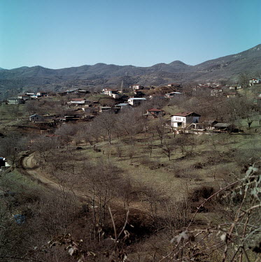 Taglar village in the district of Khocagavend, an area retaken by Azeri forces during the 2020 Nagorno-Karabakh war where Armenians had previously lived for decades since previous conflicts shifted th...