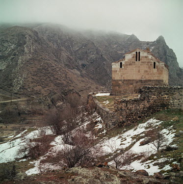 The Agoglan Monastery, a Christian place of worship in an area which has been under Azeri control since the 2020 Nagorno-Karabakh war. The area is close to the frontline between Armenian and Azeri for...