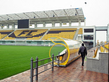Main arena of FC Sheriff stadium in Tiraspol.