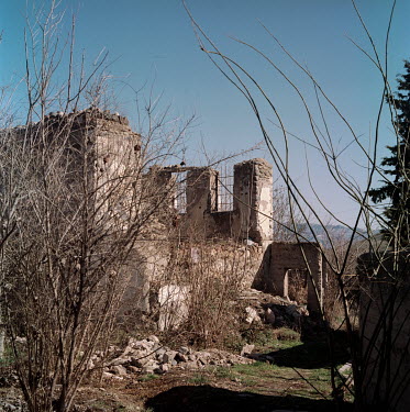 Ruined homes in the town of Fuzuli, an area recently retaken by Azeri forces during the 2020 Nagorno-Karabakh war with Armenia over the disputed territory of Nagorno-Karabakh. Armenians who lived here...
