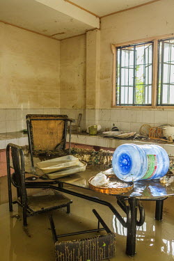 Damaged possession in the Laurel family home the day after typhoon Rai.