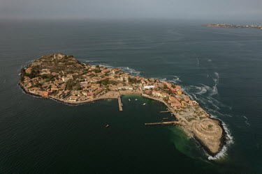 The historic Goree Island, infamous for its prison, the departure point for enslaved Africans being transported across the Atlanic Ocean to the plantations of the Americas.