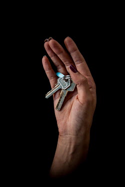 Ola, 28, from Latakia that she fled 1 year previously. She describes her home as 'Paradise'.Syrian Nakba, Keys of home.The front-door keys to the homes of some of the estimated 10 million Syrians forc...