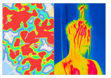 As COVID-19 drastically altered our personal lives and our wider world, our temperature became a sign of potential infection, and danger to ourselves and others. The images, taken using a thermal came...