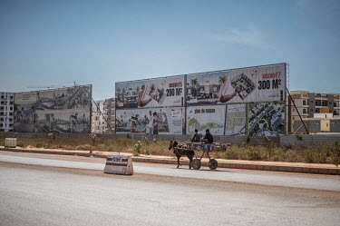 Advertising promoting Senegindia's SD City residential and commercial complex in Diamniadio, a new city being built near Dakar.