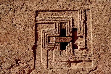 Stone carving in the walls at Lalibela.