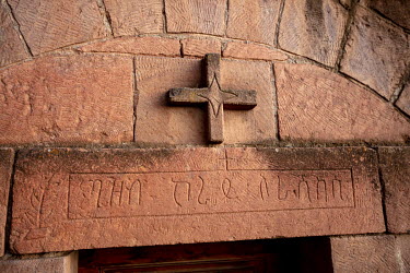 Architectural details of the sandstone churches in the Lalibela Complex.