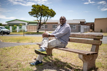 Benjamin Kagina, a vaccinologist with Vaccines for Africa, photographed in a park near his home in Cape Town, South Africa.