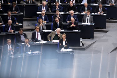 The FDP with its leader Christian Lindner and Marco Buschmann next to Alice Weidel, leader of the parliamentary faction of the right-wing party Alternative fuer Deutschland (AfD), Alternative for Germ...