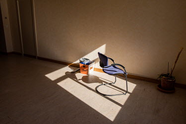 An abandonned office chair, in a room cleared for renovation, part of the USD 800 million renovation and construction project at the Palais des Nations, the United Nations Office at Geneva (UNOG), whi...