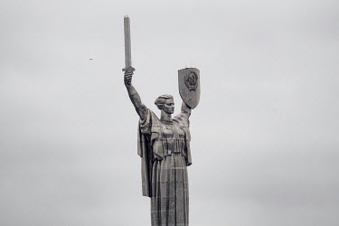 The Batkyvshina Mat (Motherland) Monument in Kyiv.