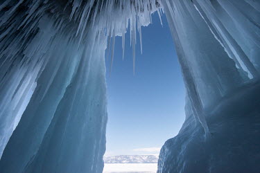 Ice caves and grottos on Olkhon Island