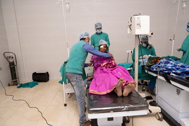 Cataract surgery at Anand Eye Hospital.
