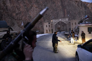 A heavily armed Taliban check point in Khoje Ali just outside Bamiyan.