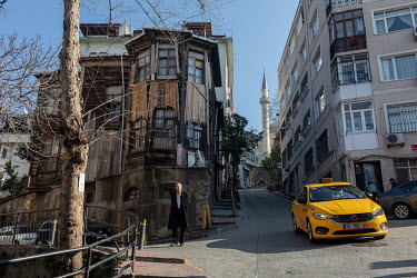 Author Orhan Pamuk in central Istanbul, the city he calls home, and features prominently in his books.