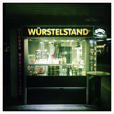Wuerstelstand, a self-service fast food restaurant.