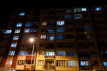 A residential apartment block in an area where many gay Iranian refugees live.