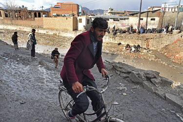 Drug users gather near the Pul-e-Sukhta  bridge on the banks of the Paghman river, a few kilometres outside the centre of Kabul.   The drugs of choice are crystal meth, opium and heroin which are most...