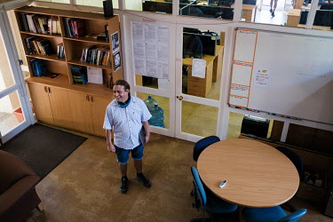 Prof. Tulio de Oliveira in South African Centre for Epidemiological Modelling and Analysis (SACEMA) building where his office is located at the University of Stellenbosch. De Oliveira is a professor o...