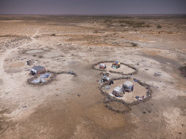 The homestead of Abdulahi Farah Isse (27) during a drought that has, in the last five months, led to the deaths of around 40 of the pastoralist's herd of 100 cattle.